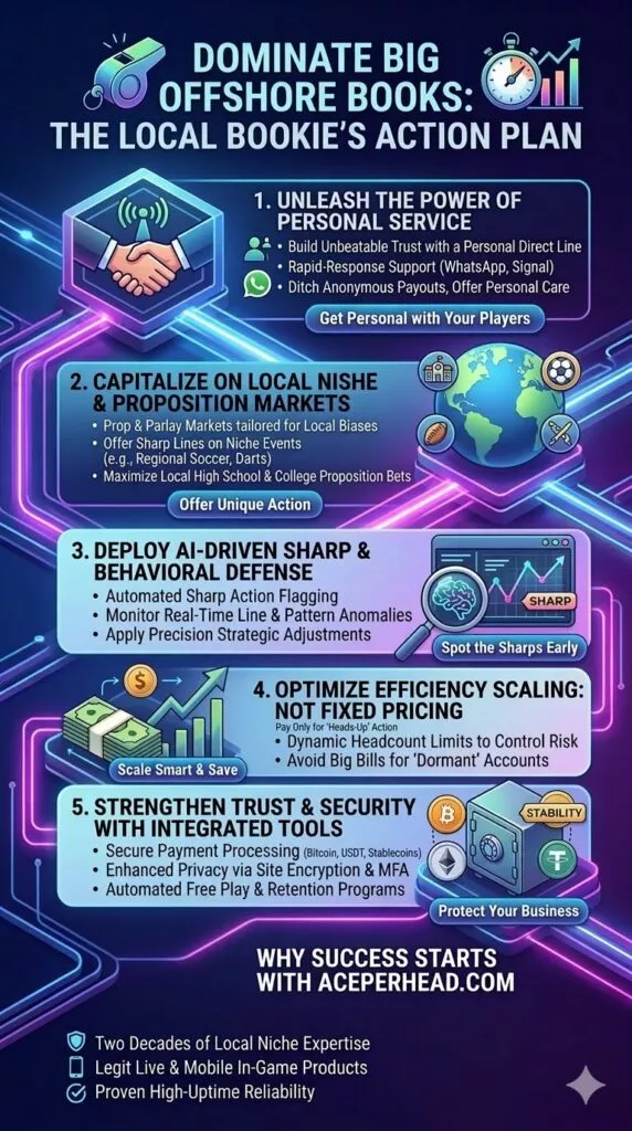 independent bookie using sportsbook software to compete with big offshore bookmakers